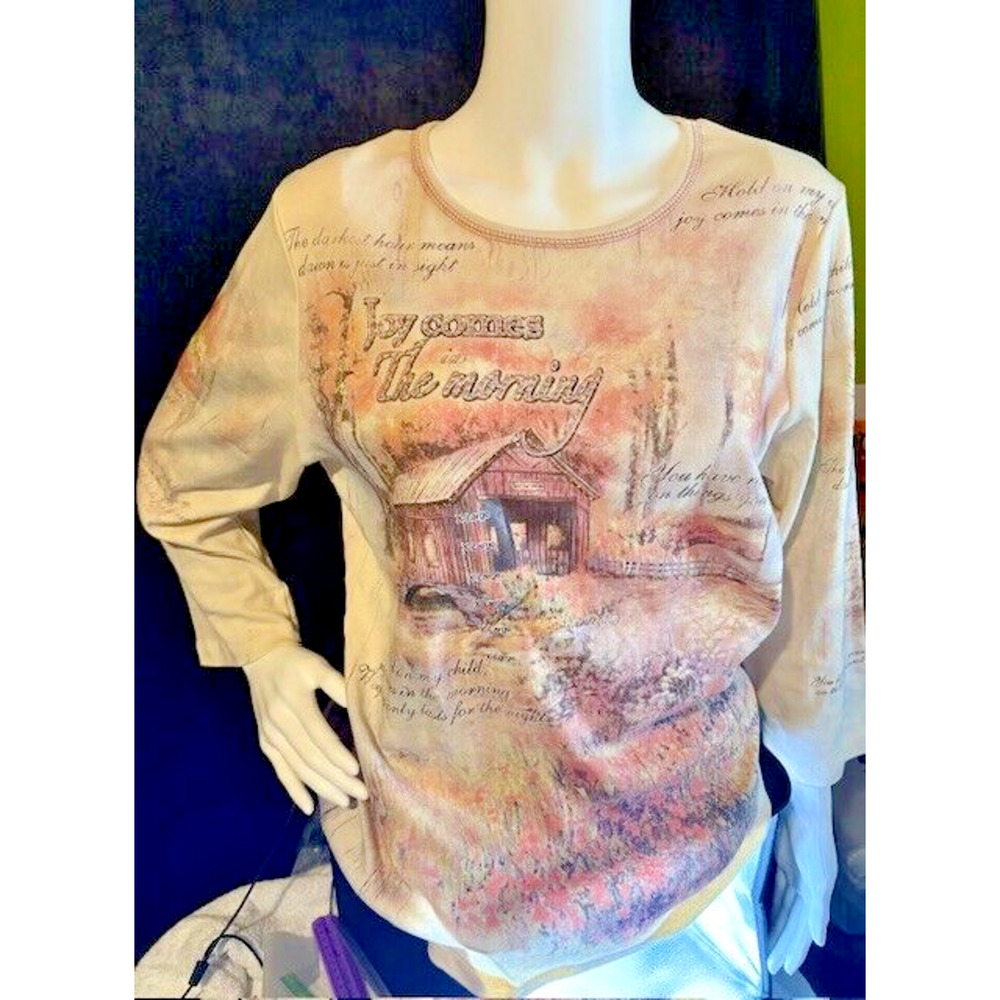 Bill Gaither Collection Womens Size XL Y2K Graphic New With Tags - Picture 1 of 7